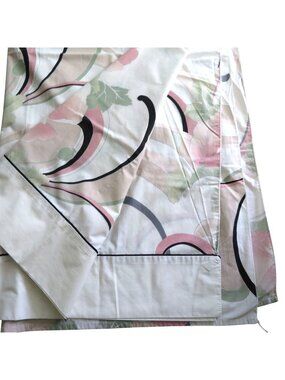 Vintage Springmaid Anastasia Full Flat Sheet Andre Richard Poppy Floral Pattern